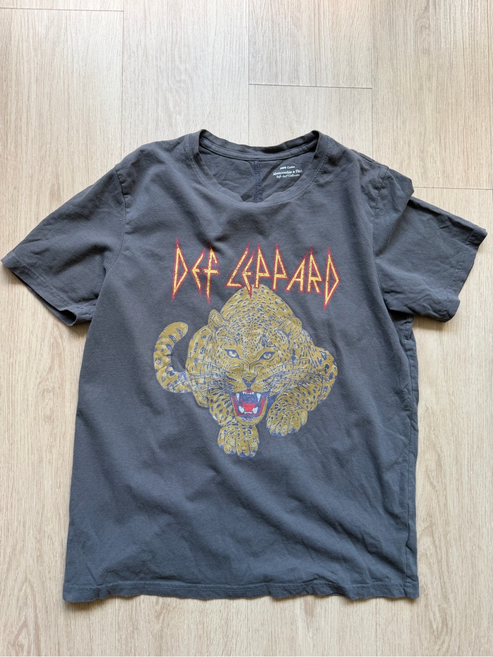 Abercrombie & Fitch Def Leppard Leopard Graphic Tee